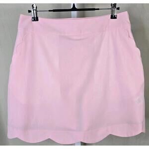 NWT Vineyard Vines 17” Scallop Skort Flamingo Pink Women’s 6 Poly/Spandex